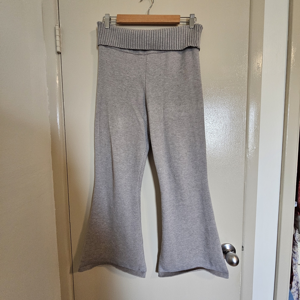 Sincerely Jules Gray Flare Knit Pants